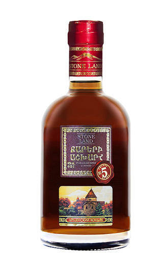 Страна Камней 5 лет 0.35 л фото коньяк Stone Land 5 Years Old 0,35 л