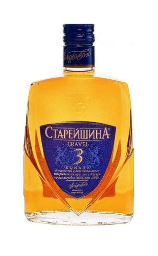 Коньяк Старейшина 3 года Трэвел фляга 0,25 л