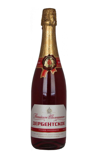 Дербентское Российское шампанское Полусладкое 0.75 л фото игристое вино Derbent Rossiyskoe Champagne Semi-Sweet 0,75 л