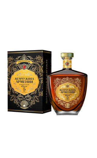 Жемчужина Армении 5 лет 0.5 л фото коньяк Zhemchuzhina Armenii 5 Years Old 0,5 л