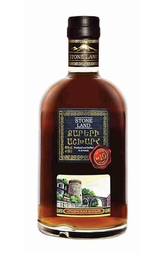 Страна Камней 10 лет 0.5 л фото коньяк Stone Land 10 Years Old 0,5 л