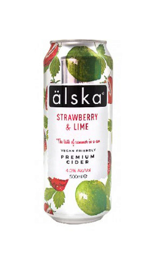 фото сидр Alska Strawberry Lime 24&nbsp;шт. 4% 0,5 л