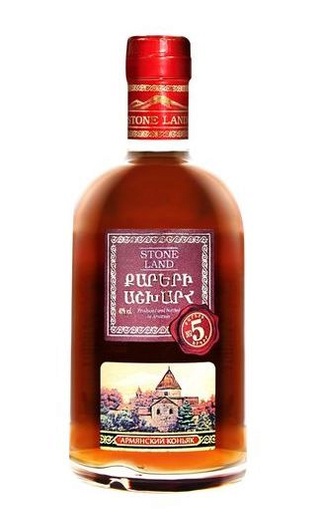 Страна Камней 5 лет 0.7 л фото коньяк Stone Land 5 Years Old 0,7 л