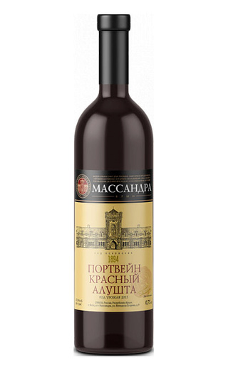 Вино Массандра Алушта Портвейн Красный 0,75 л