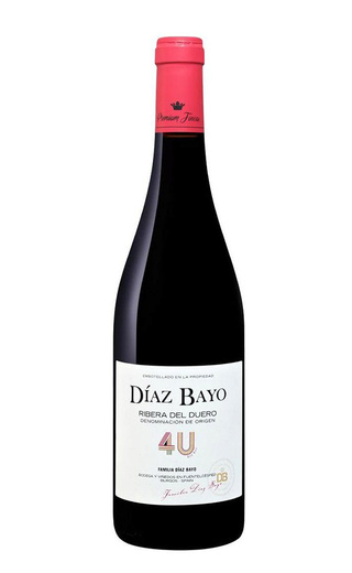Диас Байо 4Ю ФОР Ю Рибера Дель Дуэро 2019 0.75 л фото вино Diaz Bayo 4U Ribera del Duero 2019 0,75 л