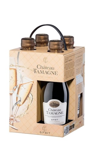 Шато Тамань Белое Брют 0.8 л фото игристое вино Chateau Tamagne Brut Blanc 0,8 л