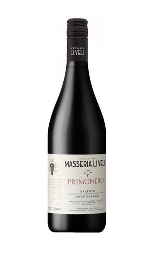 Ли Вели Примонеро 2019 0.75 л фото вино Li Veli Primonero 2019 0,75 л