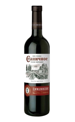 Цимлянское Станичное Красное Полусладкое 0.75 л фото вино Tsimlyanskoe Stanichnoe Red Semi-Sweet 0,75 л