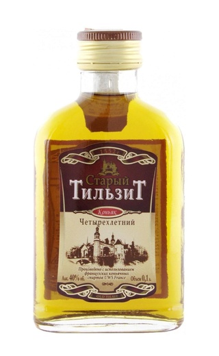 Старый Тильзит 4 года 0.1 л фото коньяк Old Tilsit 4 Years Old 0,1 л