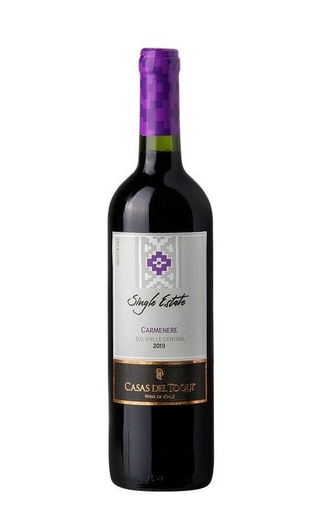 Казас Дел Токи Карменер Сингл Эстейт 2019 0.75 л фото вино Casas del Toqui Single Estate Carmenere 2019 0,75 л