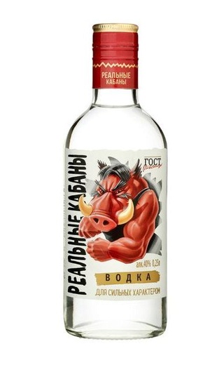 Реальные Кабаны 0.25 л фото водка Realnye Cabany 0,25 л