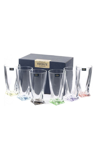 фото Crystalite Bohemia Quadro Water Glass 6&nbsp;шт. 0,35 л