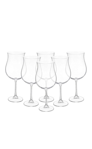 Кристалит Богемия Эллен красное Вино 0.49 л фото Crystalite Bohemia Ellen Red Wine Glass 6 шт. 0,49 л
