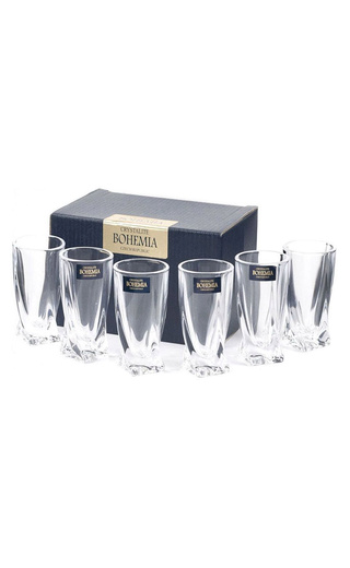 фото Crystalite Bohemia Quadro Vodka Glass 6&nbsp;шт. 0,06 л