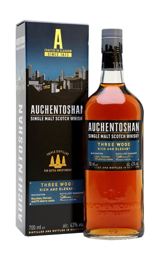Виски Auchentoshan Three Wood 0,7 л