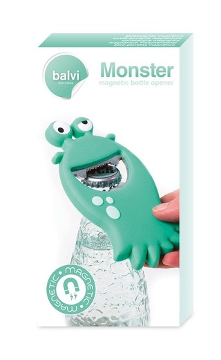 Открывалка Балви Монстр бирюзовая магнитная фото другие Bottle Opener Balvi Monster Turquoise