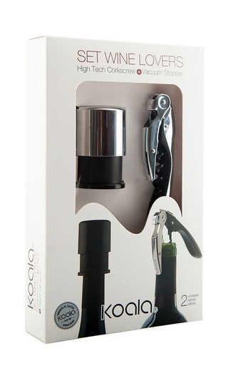 Набор для вина Коала Вайн Ловерс Cильвер фото другие Wine Set Koala Wine Lovers Silver