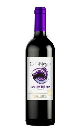 Сан Педро Гато Негро Красное полусладкое 2019 0.75 л фото вино San Pedro Gato Negro Red 2019 0,75 л