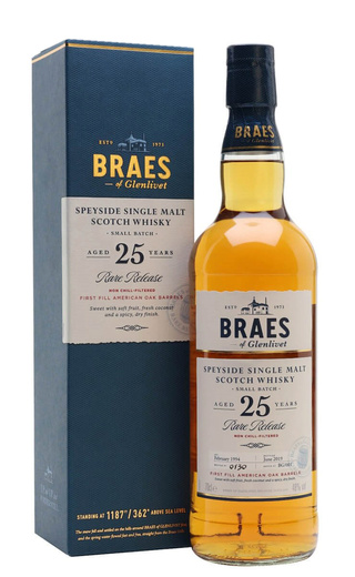 Виски Braes Of Glenlivet 25 Years Old 0,7 л