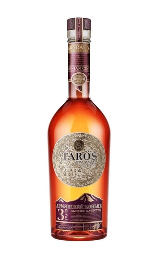 Тарос 3 Года 0.5 л фото коньяк Taros 3 Years Old 0,5 л