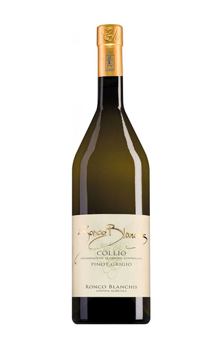 Ронко Бланкис Пино Гриджио Коллио 2020 0.75 л фото вино Ronco Blanchis Pinot Grigio Collio 2020 0,75 л