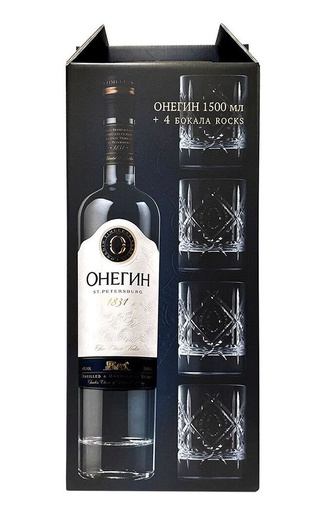 фото водка Onegin gift box 1,5 л