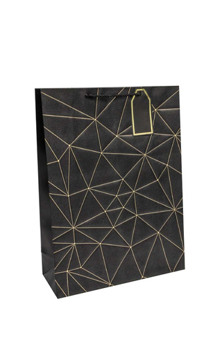 фото Paper Bag Black Triangles 31*42*12