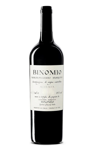 Биномио Монтепульчано д'Абруццо Ризерва 2018 0.75 л фото вино Binomio Montepulciano d'Abruzzo Riserva 2018 0,75 л