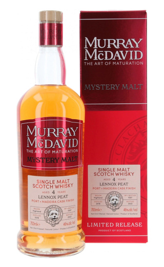 фото виски Murray McDavid Mystery Malt Lennox Peat 4 Years Old 0,7 л
