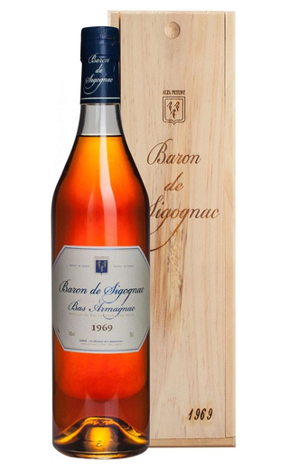 Барон де Сигоньяк 1969 0.7 л фото арманьяк Baron de Sigognac 1969 0,7 л