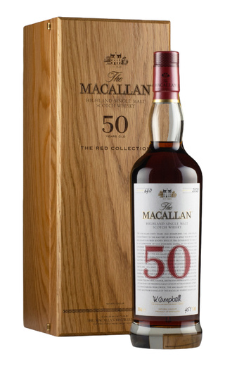фото виски Macallan Red Collection 50 Years Old 0,7 л