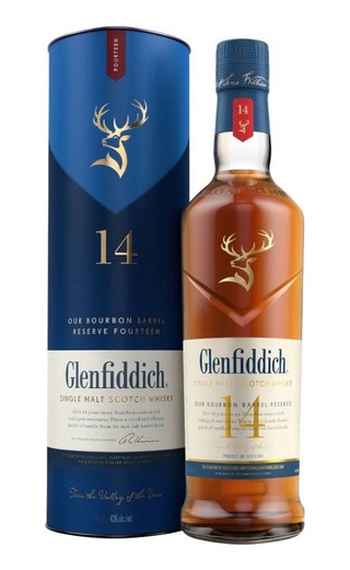 Гленфиддик 14 лет Бурбон Баррел 0.7 л фото виски Glenfiddich 14 Years Old Bourbon Barrel 0,7 л