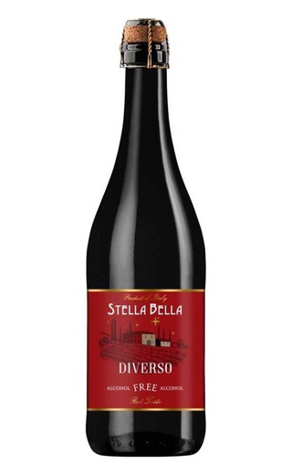 Стеллa Белла Диверсо Россо 0.75 л фото безалкогольное игристое вино Stella Bella Diverso Bianco Rosso 0,75 л