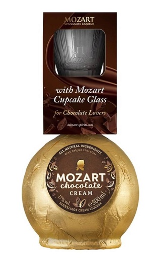Моцарт Крем Шоколад со стаканом 0.5 л фото Mozart Chocolate Cream with a glass 0,5 л