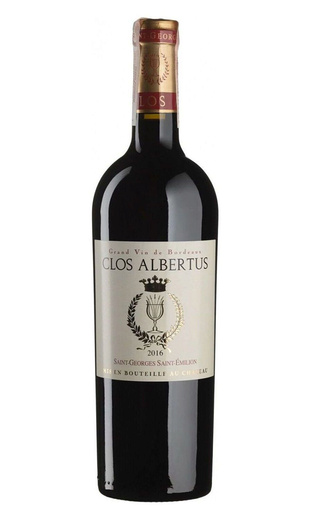 Кло Альбертюс Сен-Жорж Сент-Эмильон 2016 0.75 л фото вино Clos Albertus Saint-Georges Saint-Emilion 2016 0,75 л