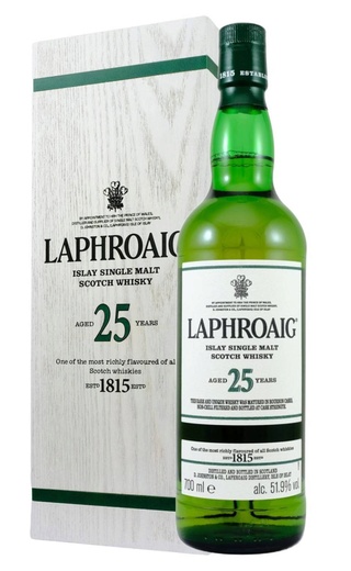 Лафройг 25 лет 51.9% 0.7 л фото виски Laphroaig 25 Years Old 51.9% 0,7 л