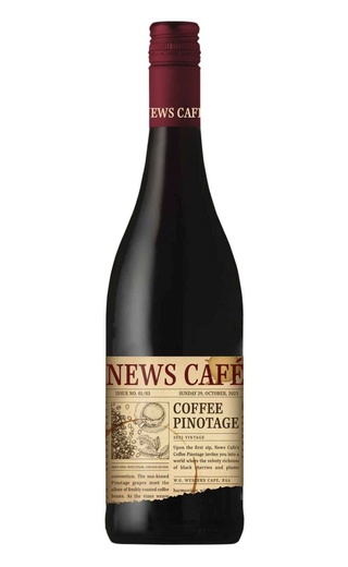 фото вино Overhex Wines News Cafe Coffee Pinotage 2023 0,75 л