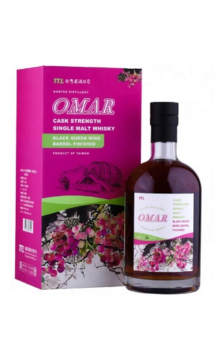 Омар Каск Стрендж Сингл Молт Блэк Квин Вайн Баррел Финиш 0.7 л фото виски Omar Cask Strength Single Malt Black Queen Wine Barrel Finished 0,7 л