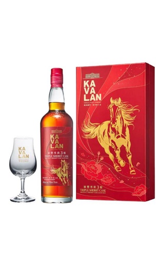 фото виски Kavalan Triple Sherry Cask Fire Horse 0,7 л