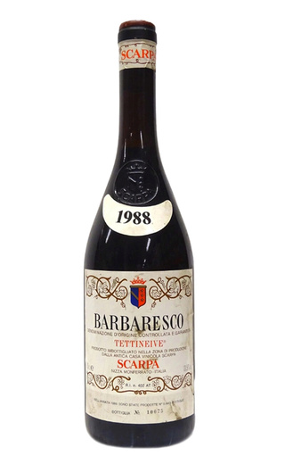 фото вино Scarpa Barbaresco Tettineive 1988 0,75 л