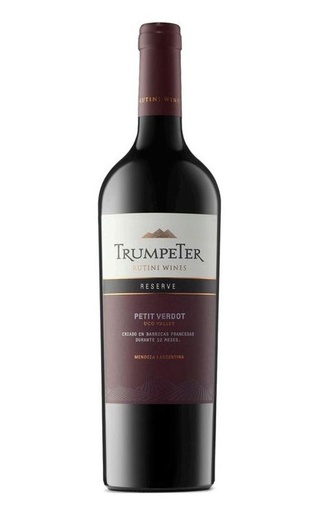 фото вино Rutini Wines Petit Verdot Reserve Mendoza Trumpeter 2024 0,75 л