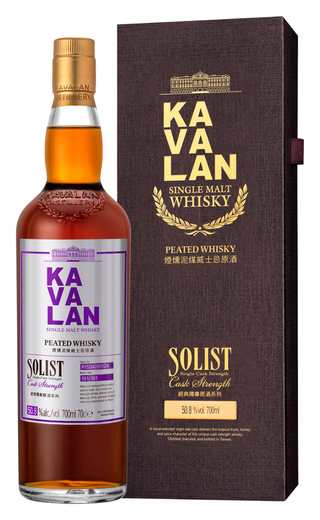 фото виски Kavalan Solist Peated Malt Single Cask Strength 50.8% 0,7 л